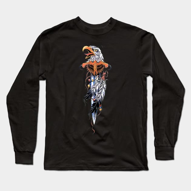 philadelphia eagles football Long Sleeve T-Shirt by wizooherb